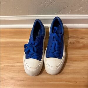 Alexander McQueen Royal Blue Low-Top Sneakers – EU 38.5
